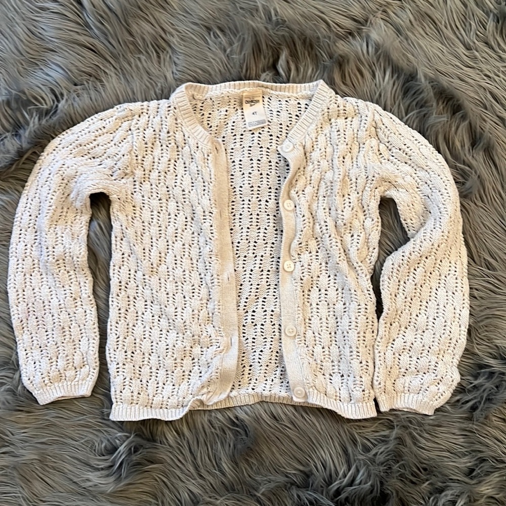 Cream and gold sweater